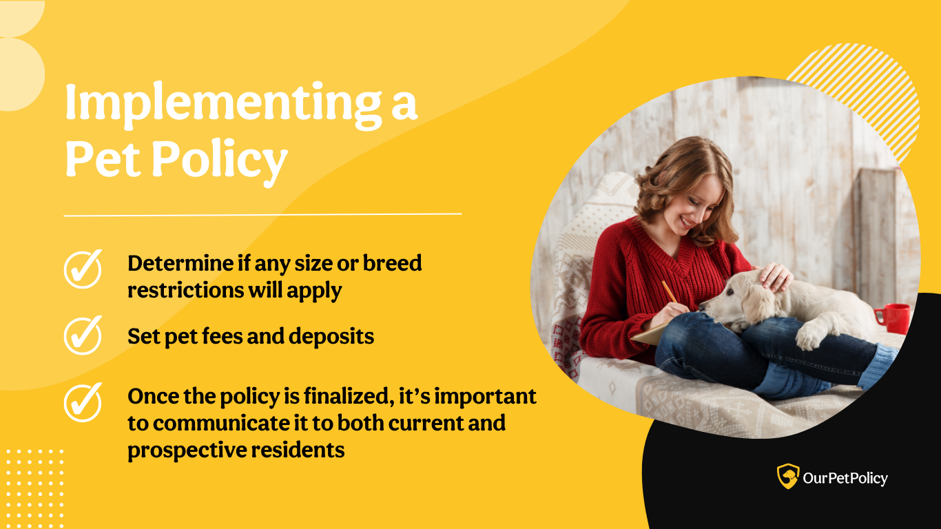 Protect your rental property from possible pet-damaged by implementing a pet policy