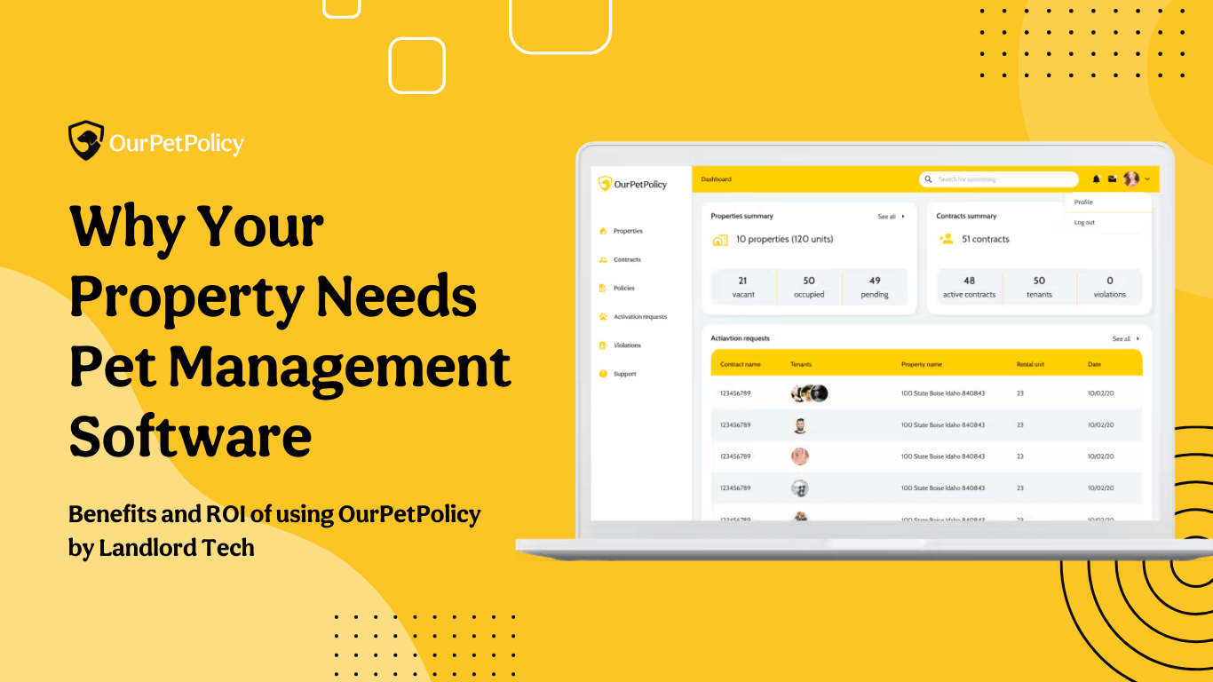 Pet management software for rental properties